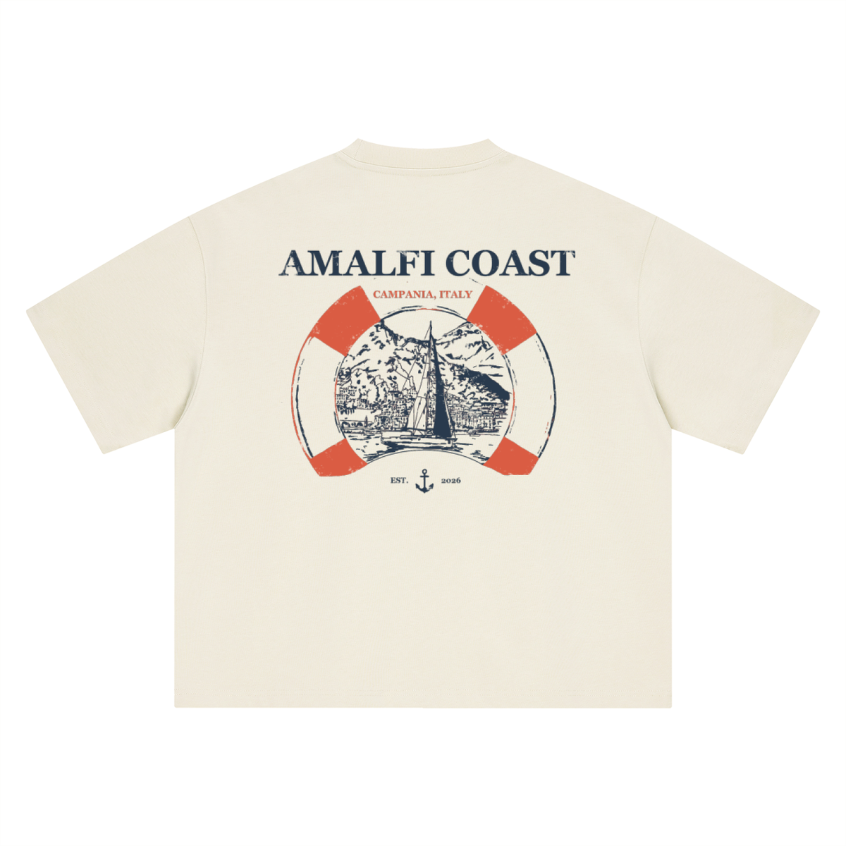 Boxy Amalfi Coast Vintage Yacht Club T