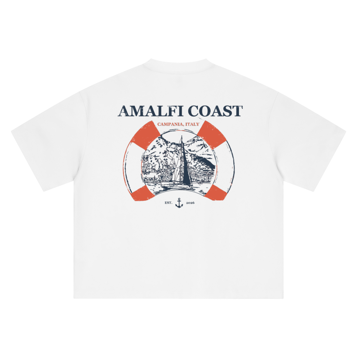 Boxy Amalfi Coast Vintage Yacht Club T